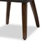 Baxton Studio Wesley Dark Grey Upholstered Walnut Finished Wood Dining Chair, PK2 144-7944 - alternate 7